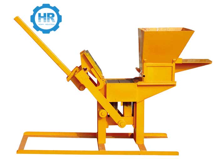 Hr1-30 manual maquina de bloques de arcilla inrterlocking brick making machine