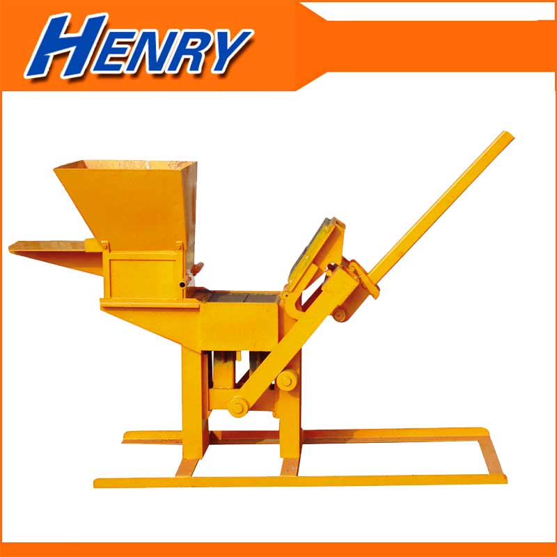 Hr1-30 manual maquina de bloques de arcilla inrterlocking brick making machine